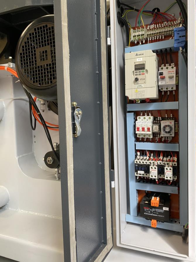 EcoWood BS700 Auto  Электрика  Расположена в отдельном пылезащищенном шкафу с удобным доступом  Используются надежные электрокомпоненты 